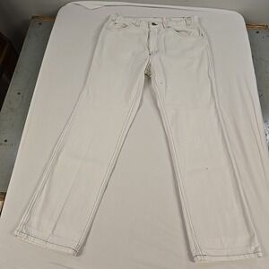 Vintage Levis SilverTab Jeans Mens 33x30 White Denim Baggy Relaxed Skater 90s